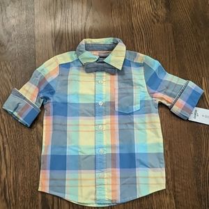 OshKosh B'gosh button-up shirt and bowtie